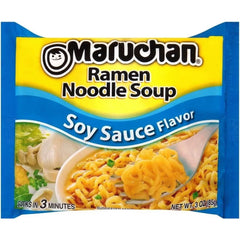 Maruchan Ramen Instant Noodle Soup 24 Packs, 4 Flavors - 6 Pack Soy Sauce, 6 Pack Beef, 6 Pack Chicken, 6 Pack Lime Chili Shrimp