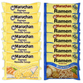 Maruchan Ramen Instant Noodle Soup Variety, 2 Flavors - 6 Packs Creamy Chicken & 6 Packs Soy Sauce, 3 Ounce Single Servings