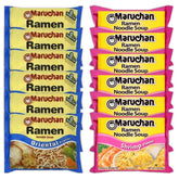 Maruchan Ramen Instant Noodle Soup Variety, 2 Flavors - 6 Packs Soy Sauce & 6 Packs Shrimp, 3 Ounce Single Servings