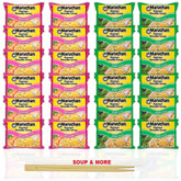 Maruchan Ramen Instant Noodle Soup Variety, 2 Flavors - 12 Packs Chili & 12 Packs Shrimp
