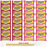 Maruchan Ramen Instant Noodle Soup Variety, 2 Flavors - 12 Packs Roast Beef & 12 Packs Shrimp