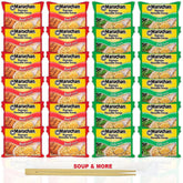 Maruchan Ramen Instant Noodle Soup Variety, 2 Flavors - 12 Packs Beef & 12 Packs Chili