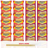 Maruchan Ramen Instant Noodle Soup Variety, 2 Flavors - 12 Packs Beef & 12 Packs Roast Beef
