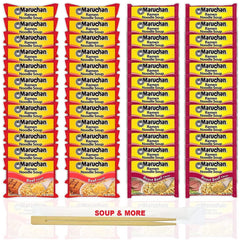 Maruchan Ramen Instant Noodle Soup - 2 Flavors - 24 Packs Beef & 24 Packs Roast Beef