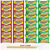 Maruchan Ramen Instant Noodle Soup Variety, 2 Flavors - 12 Packs Roast Beef & 12 Packs Chili
