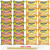 Maruchan Ramen Instant Noodle Soup Variety, 2 Flavors - 12 Lime Chili Shrimp & 12 Roast Chicken