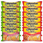 Maruchan Ramen Instant Noodle Soup Variety, 2 Flavors - 6 Packs Lime Chili Shrimp & 6 Packs Beef, 3 Ounce Single Servings