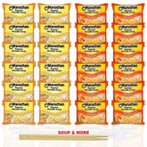 Maruchan Ramen Instant Noodle Soup Variety, 2 Flavors - 12 Packs Roast Chicken & 12 Packs Chicken