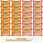 Maruchan Ramen Instant Noodle Soup Variety, 2 Flavors - 12 Packs Chicken & 12 Packs Shrimp