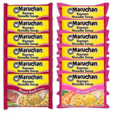 Maruchan Ramen Instant Noodle Soup Variety, 2 Flavors - 6 Packs Roast Beef & 6 Packs Shrimp, 3 Ounce Single Servings