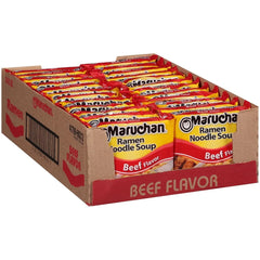 Maruchan 24pk Ramen Beef, Instant Ramen Noodles, Ready to Eat Meals, 3 Oz Packets