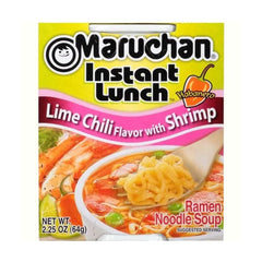 Maruchan Ramen Instant Cup Noodles 24 Count - 12 Chicken Flavor & 12 Lime Chili Shrimp Flavor , 2 Flavors