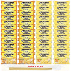 Maruchan Ramen Instant Noodle Soup - 2 Flavors - 24 Packs Roast Chicken & 24 Packs Creamy Chicken