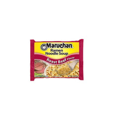 Maruchan Ramen Instant Noodle Soup 24 Packs, 4 Flavors - 6 Pack Creamy Chicken, 6 Pack Roast Beef, 6 Pack Soy Sauce, 6 Pack Chili