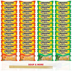 Maruchan Ramen Instant Noodle Soup - 2 Flavors - 24 Packs Chicken & 24 Packs Chili
