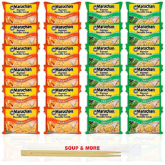 Maruchan Ramen Instant Noodle Soup Variety, 2 Flavors - 12 Packs Chicken & 12 Packs Chili