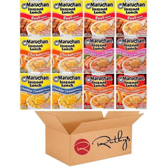 Maruchan Ramen Noodle Cup Soup Instant Lunch Variety 12 Count - 5 Flavors - Mix 4